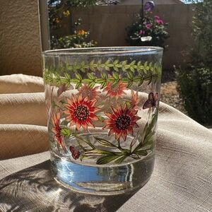 Vintage Portmeirion Botanic Flower Rocks Glass Gazania Ringens Treasure Flower